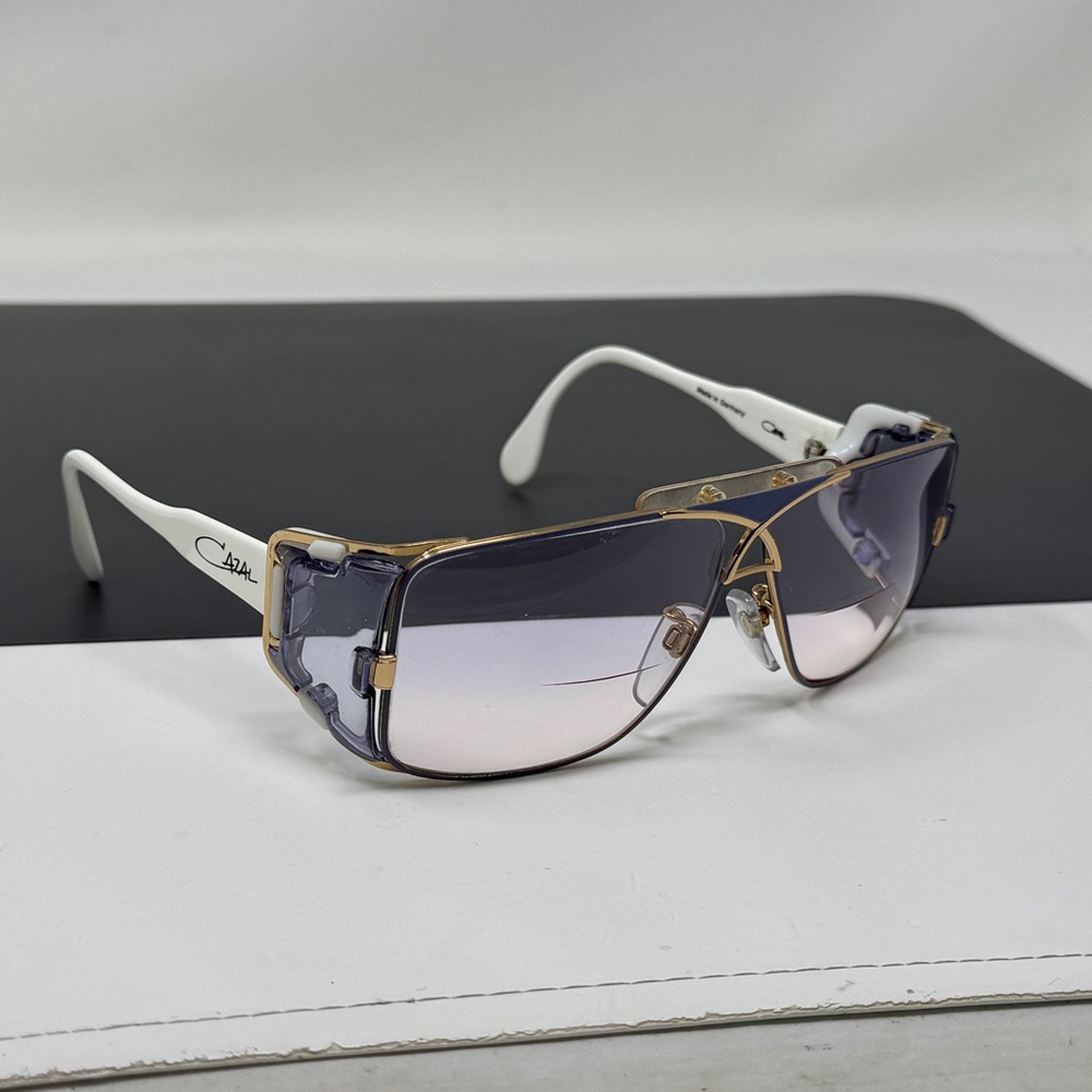 VINTAGE CAZAL MOD 955 354 eyeglasses lilac white gold 1980's GERMANY eyeglasses